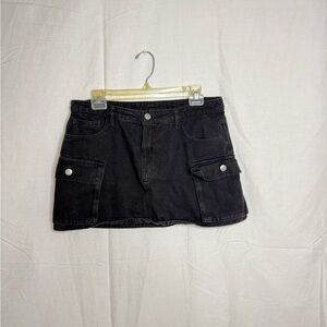 SHEIN Charcoal Denim Skirt